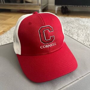 Cornell University Dyson School Red and White Baseball Cap